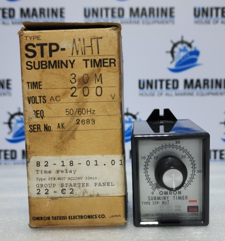 Omron STP-MHT Subminy Timer Relay 0-30Min 200VAC 8-Pin