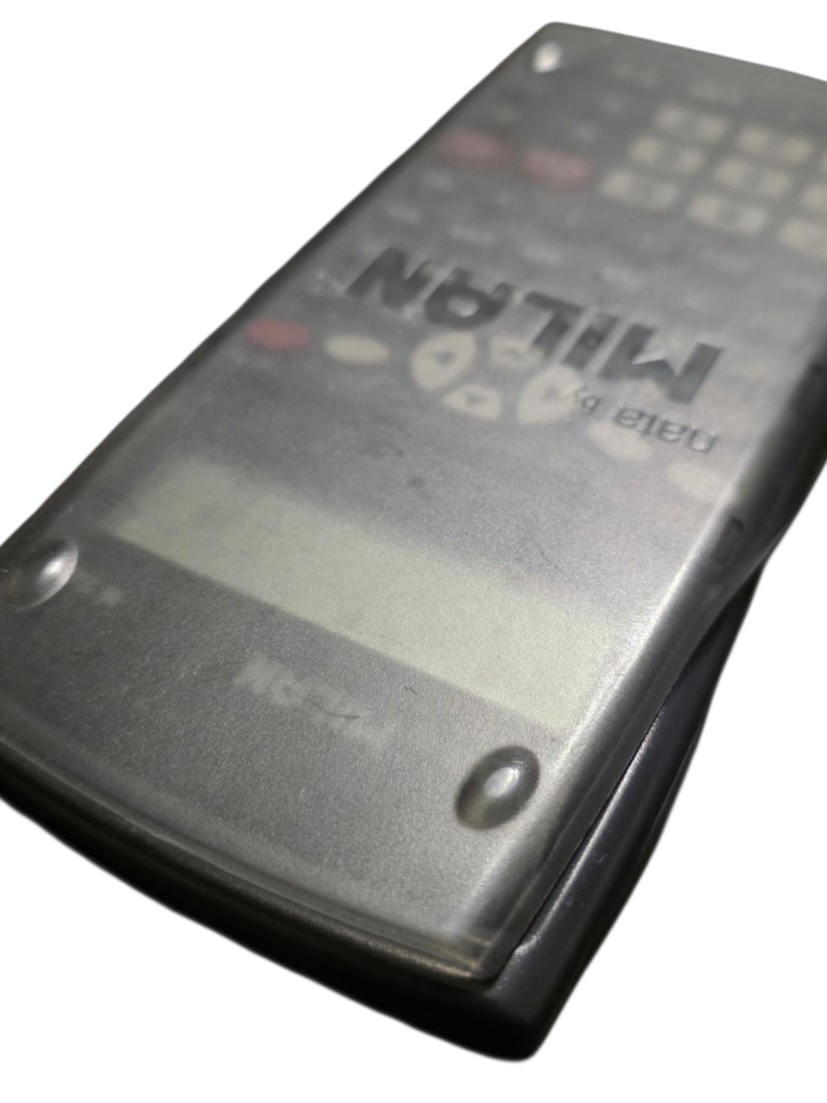 Nata By MILAN Scientifica M240 Black Calculator 2 Lines 1918 Spain W/ Grey Cover