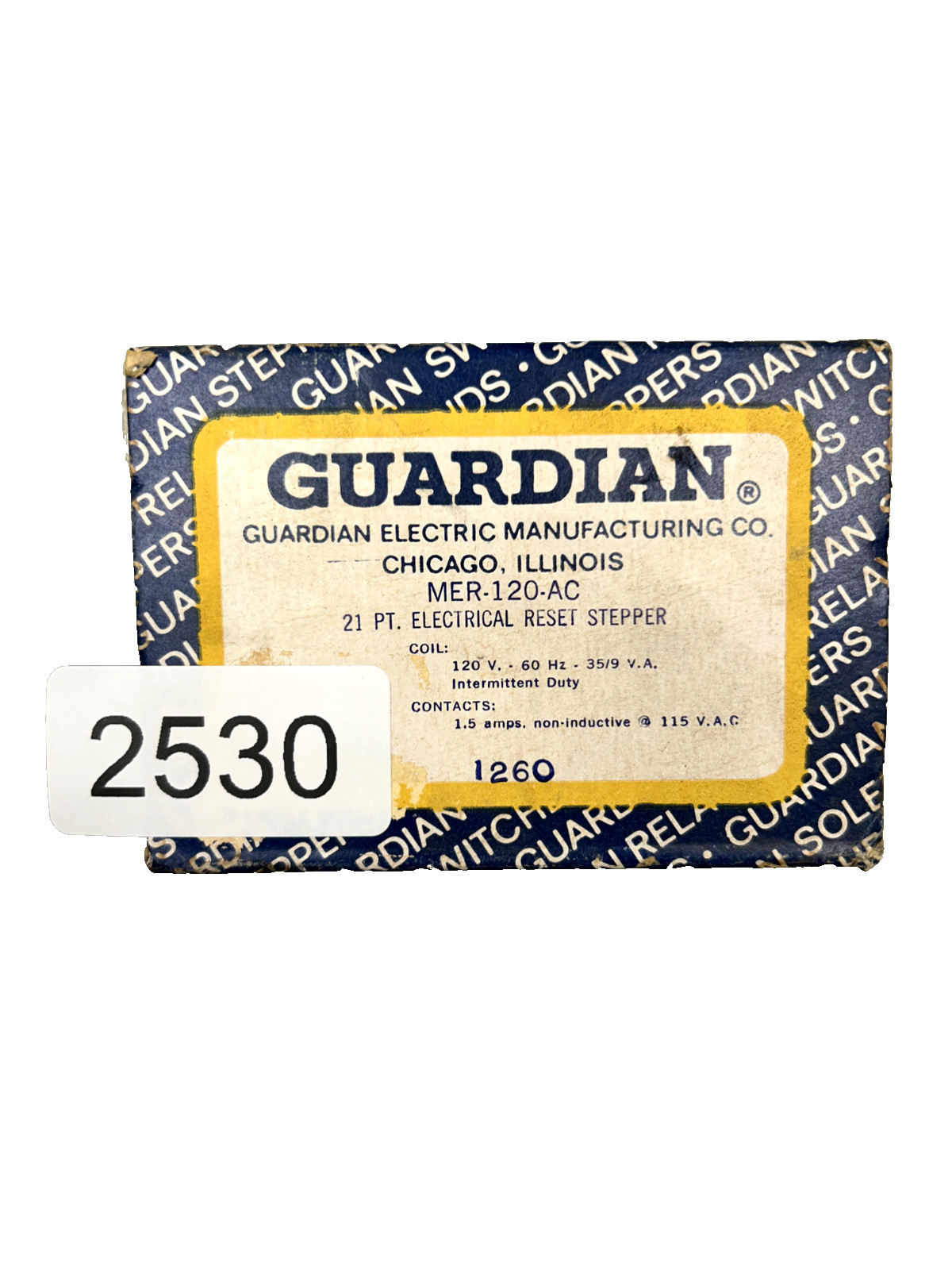 Guardian MER-120-AC Electrical Reset Stepper, 120V60Hz