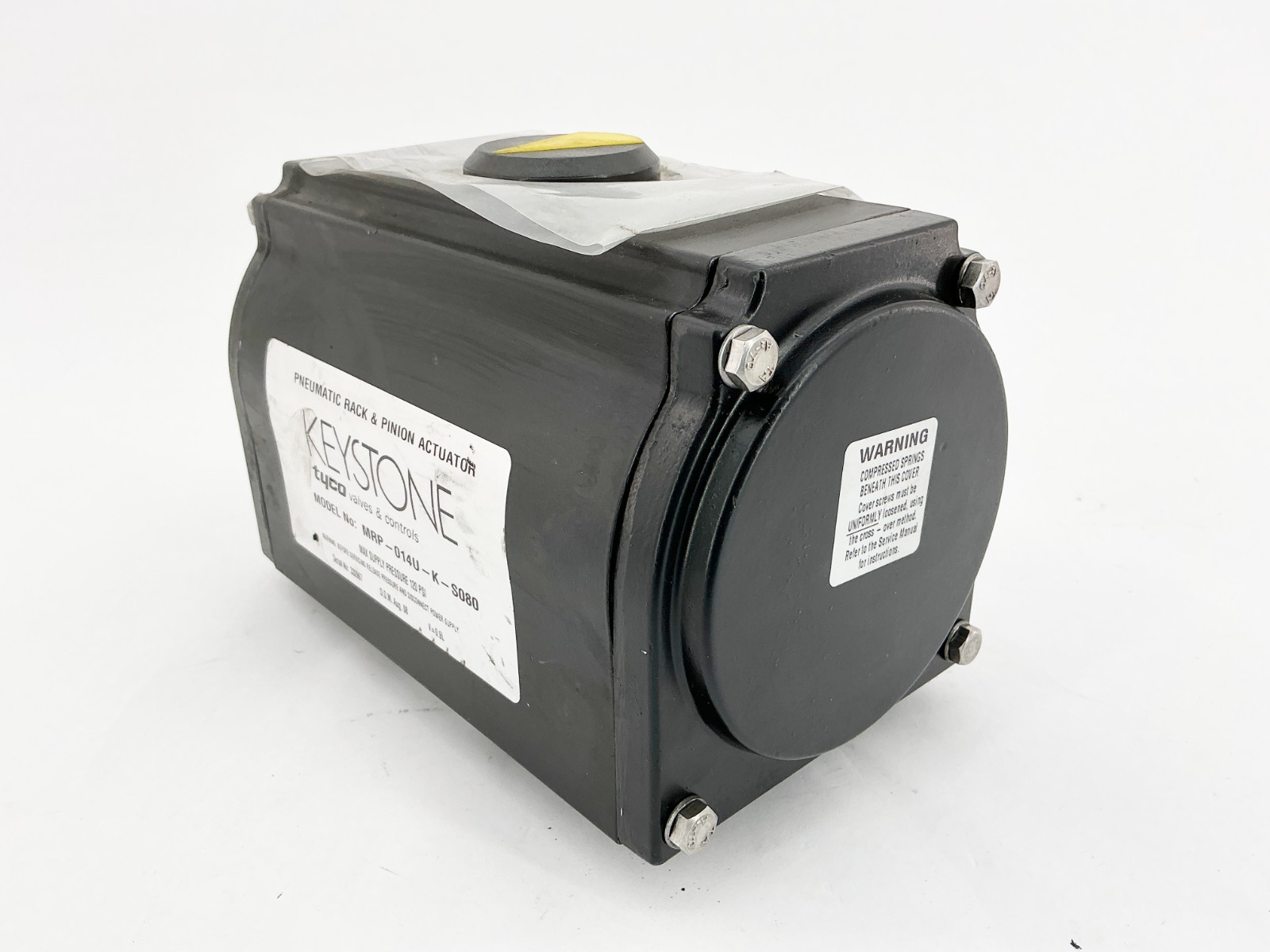 New Tyco Keystone MRP-014U-K-S080 Pneumatic Rack & Pinion Actuator 120PSI