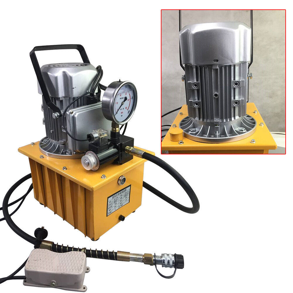 Electric Driven Hydraulic Pump Pedal Single Acting Solenoid Valve 110V 10000psi