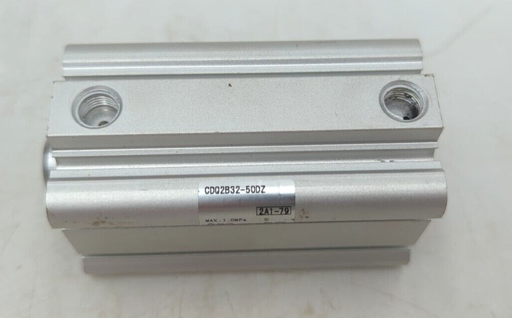 SMC CDQ2B32-50DZ compact double acting, single rod cylinder Used
