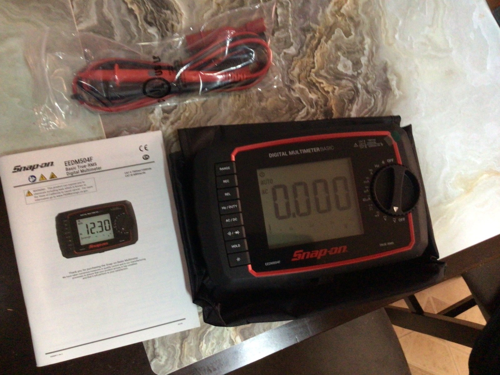 NEW Snapon EEDM504F Auto ranging Daylight Digital Multimeter Bonus Case