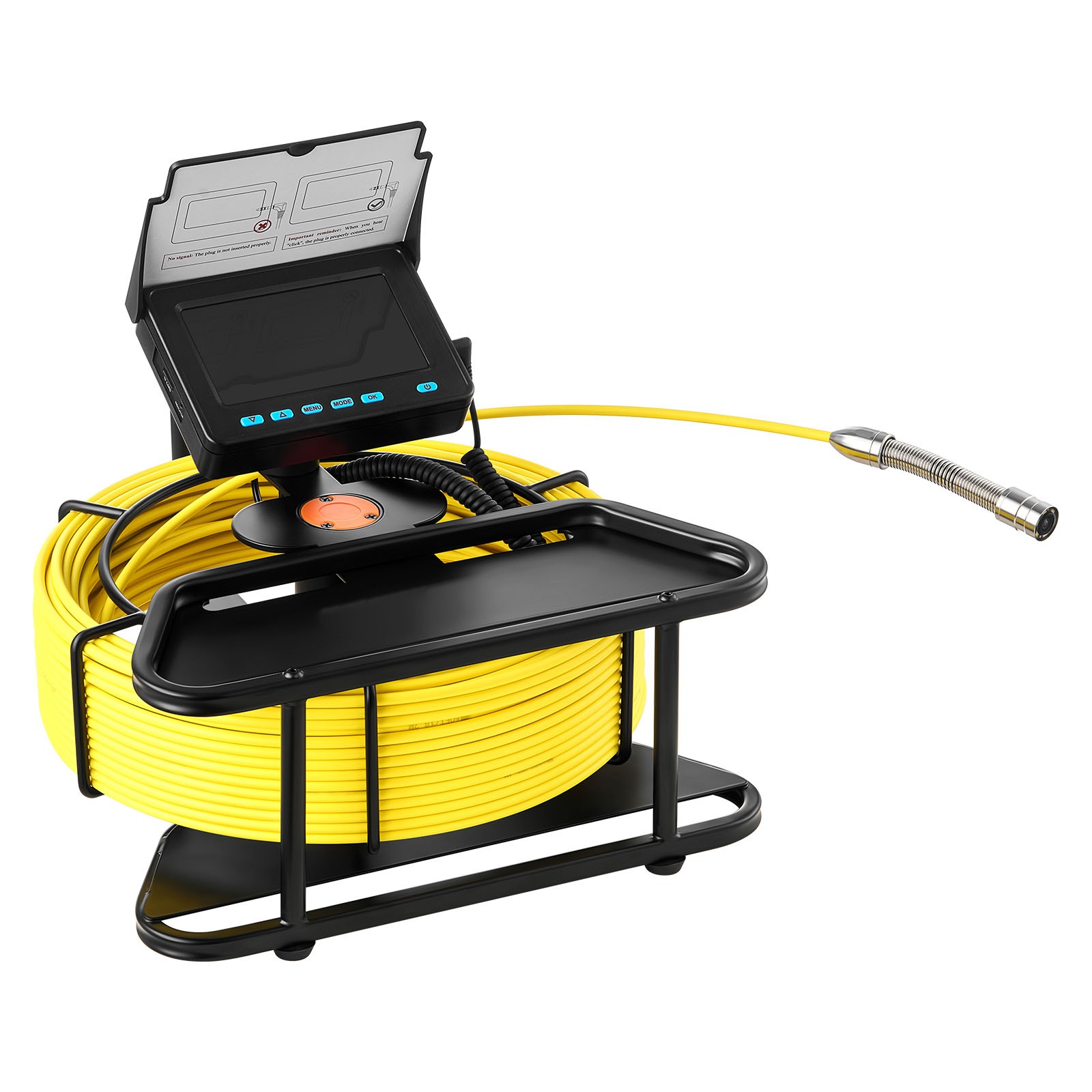 Uimoso 164ft Sewer Inspection Camera with 4.3-inch Screen and Waterproof Design