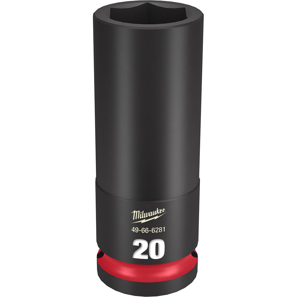 Milwaukee 49-66-6281 SHOCKWAVE Impact Duty 1/2″ Drive 20MM Deep Socket