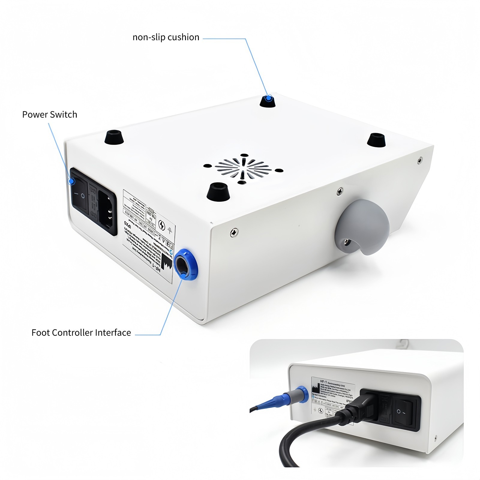 Dental LED Built-in Brushless Electric Micro Motor Touch Button