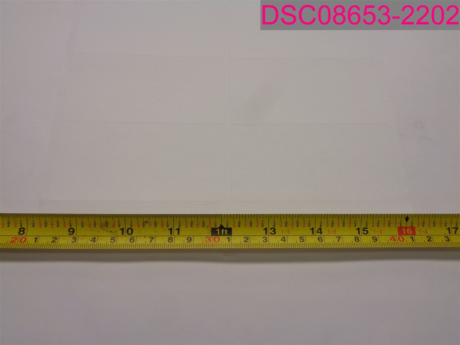 QTY=2500 Labels (250 Sheets of 10 Labels); 2″x4″ Labels Sheets White