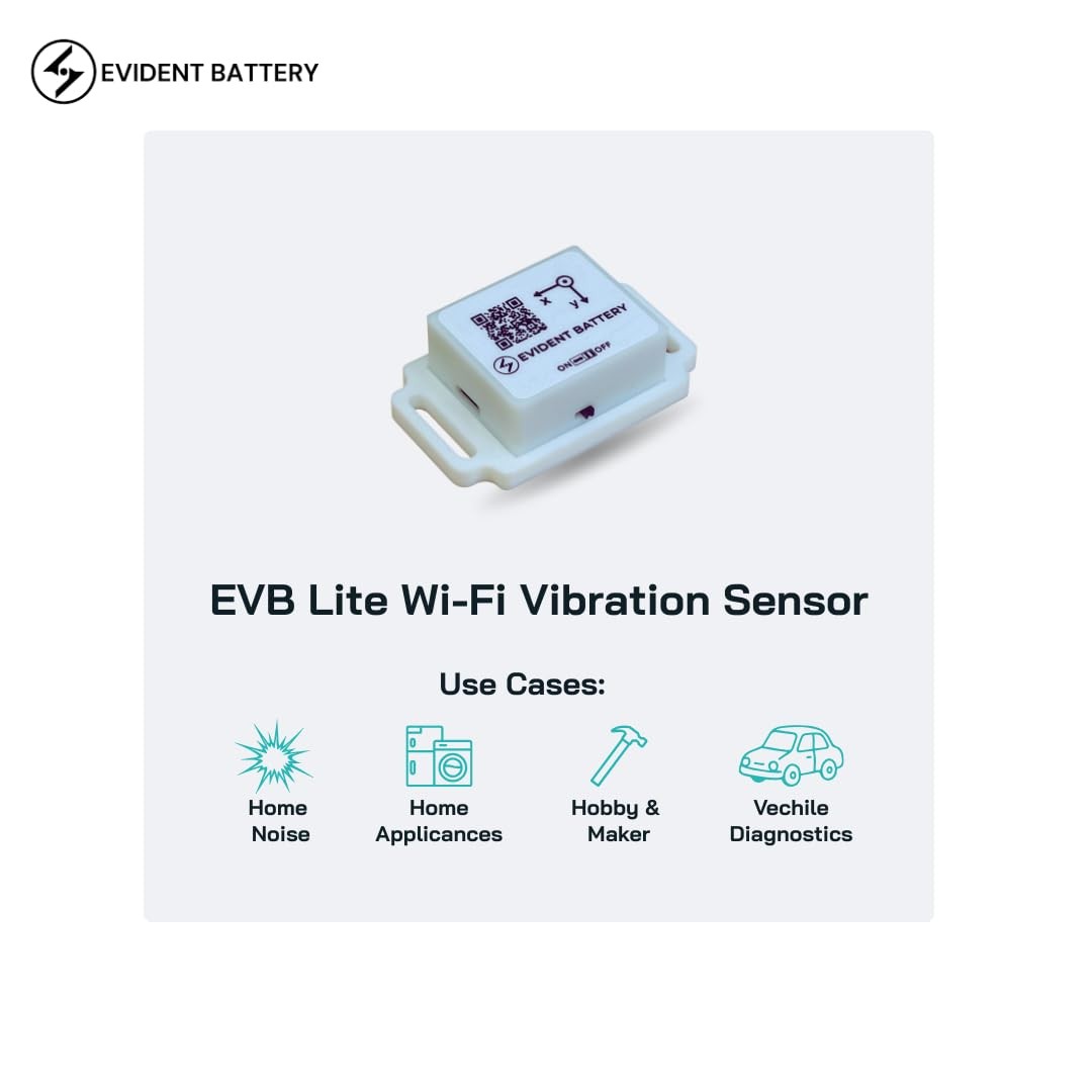 EVB Lite Wi-Fi Vibration Sensor up to 1.6 kHz | 3-Axis Accelerometer | Wi-Fi…