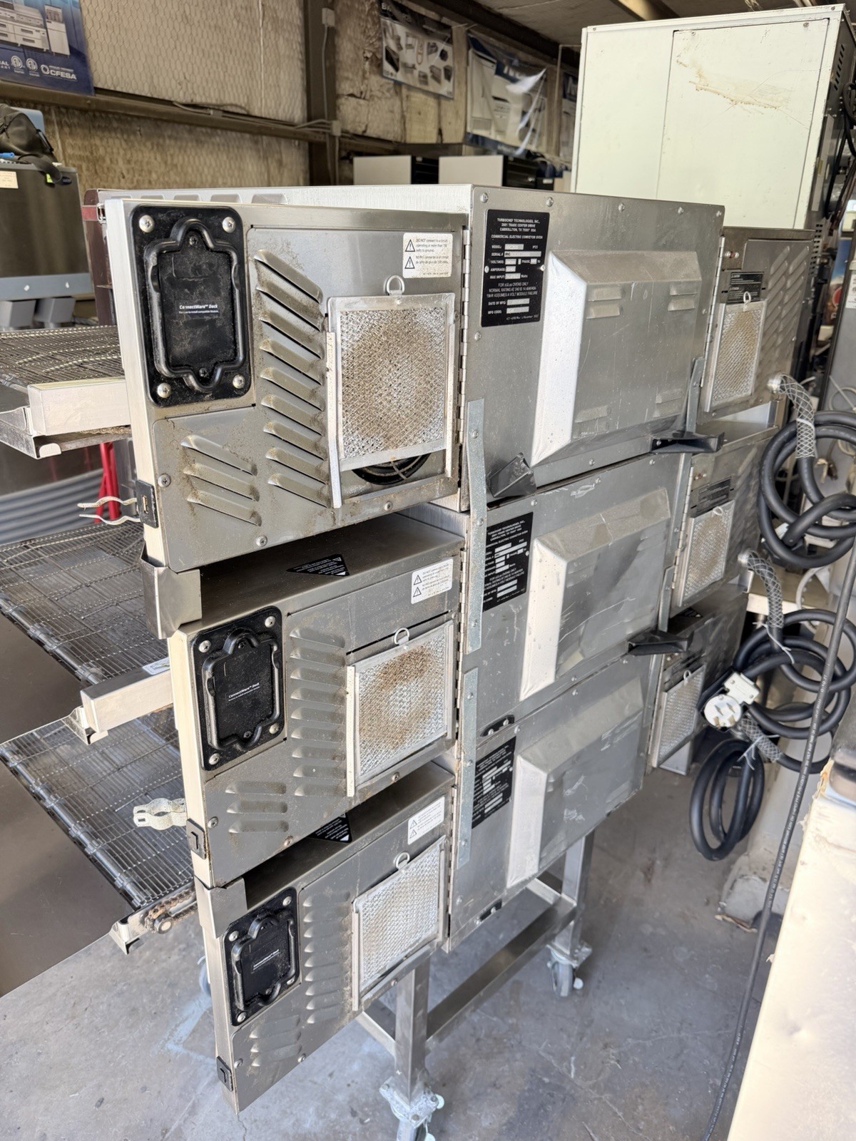 2024 TURBOCHEF HHC2020 TRIPLE STACK ELECTRIC CONVEYOR PIZZA OVEN. WORKS GREAT!