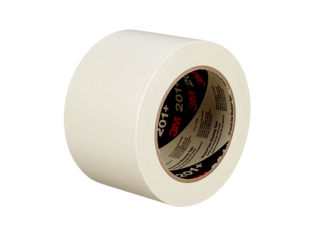 3M 7000124884 – General Use Masking Tape, 201+ Series (72mm x 55m / 2.8in x