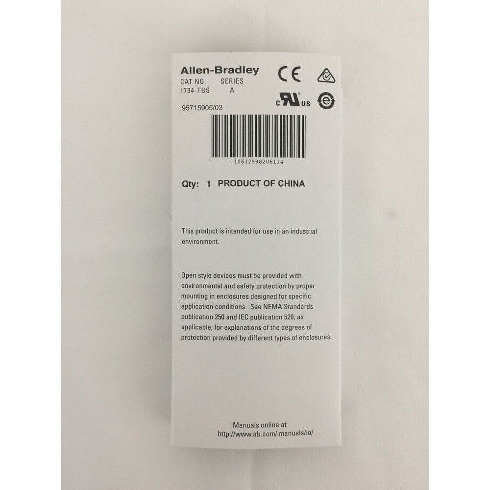 – 1 PCS Sealed AB1734-TBS POINT I/O Module Terminal Base 1734TBS US Free Tax