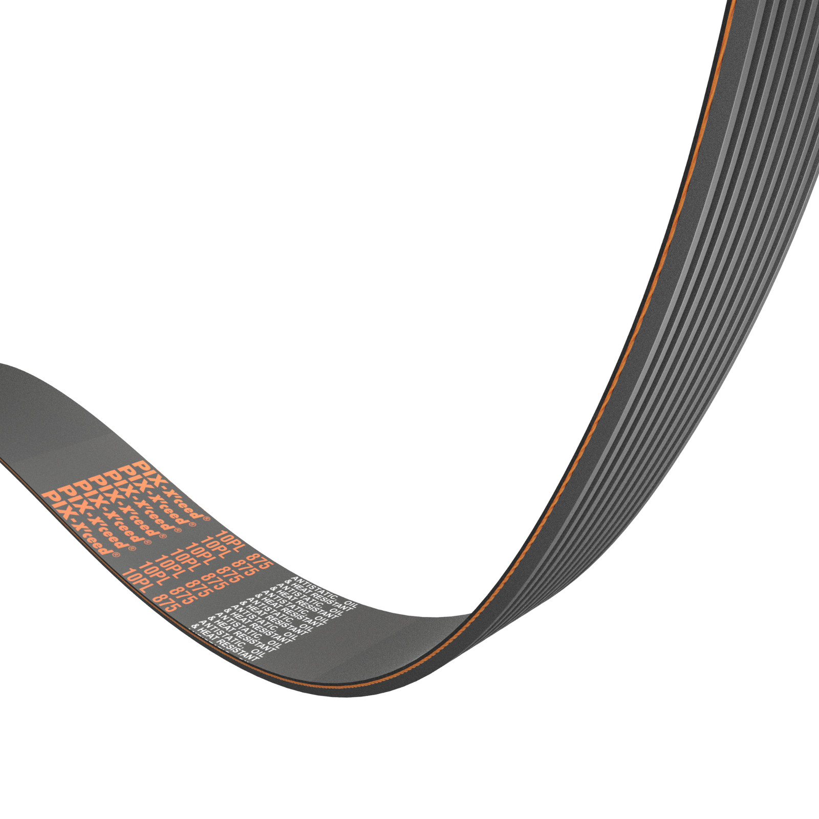 Poly-V V-ribbed belt PJ 406, 13 ribs – polyester tension member, DIN7867 – PIX