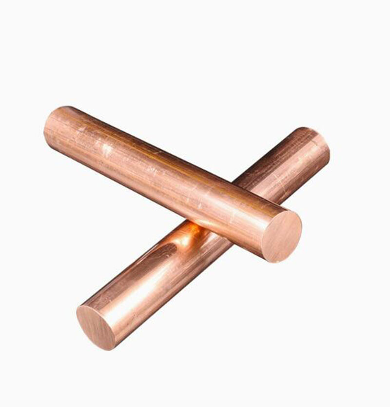 12mm – 100mm Dia T2 Purple Copper Round Rod Bar Electrode Rod Length 100-400mm
