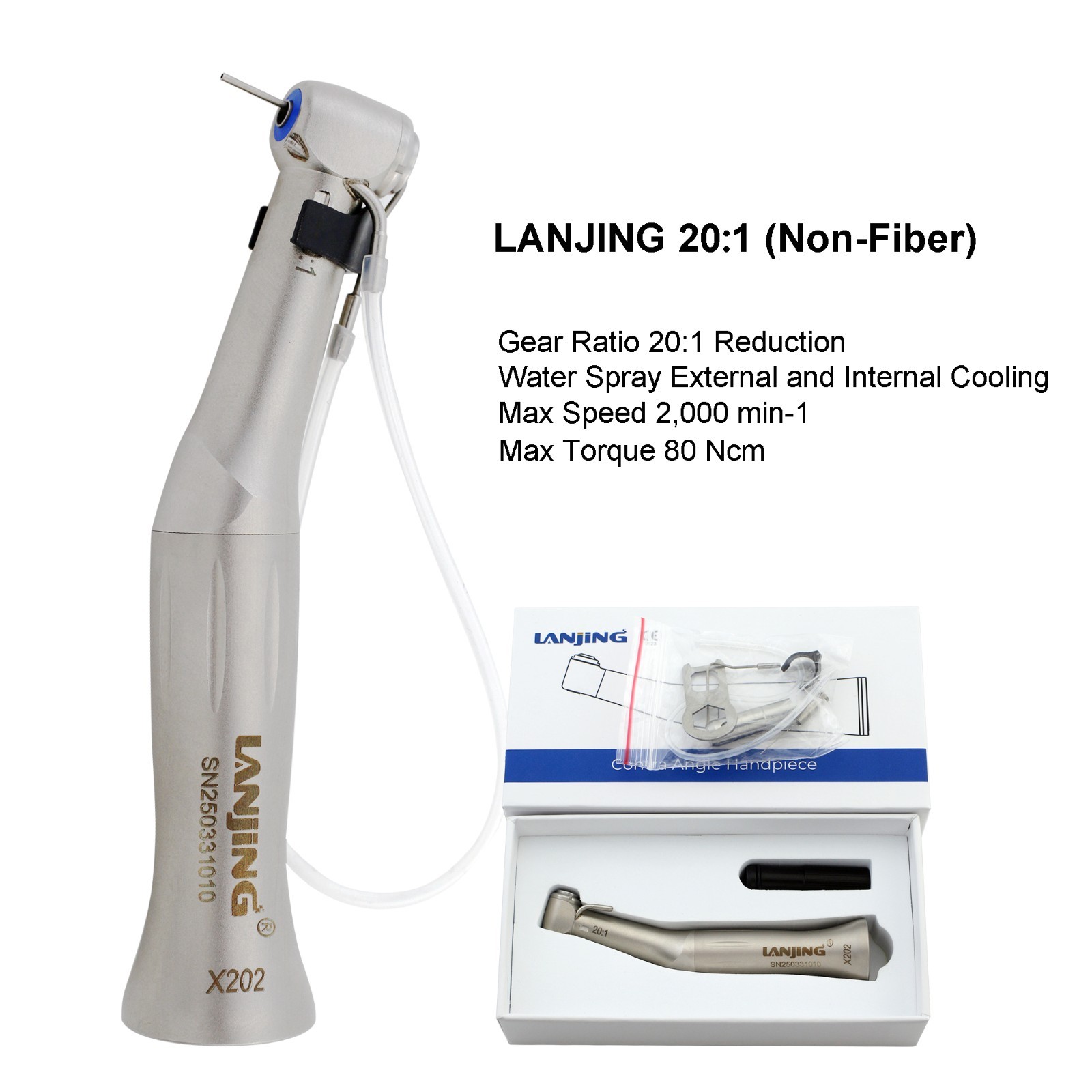 Dental Surgical Handpiece 20:1 32:1 Implant Contra Angle 1:2 Straight 20° Angle