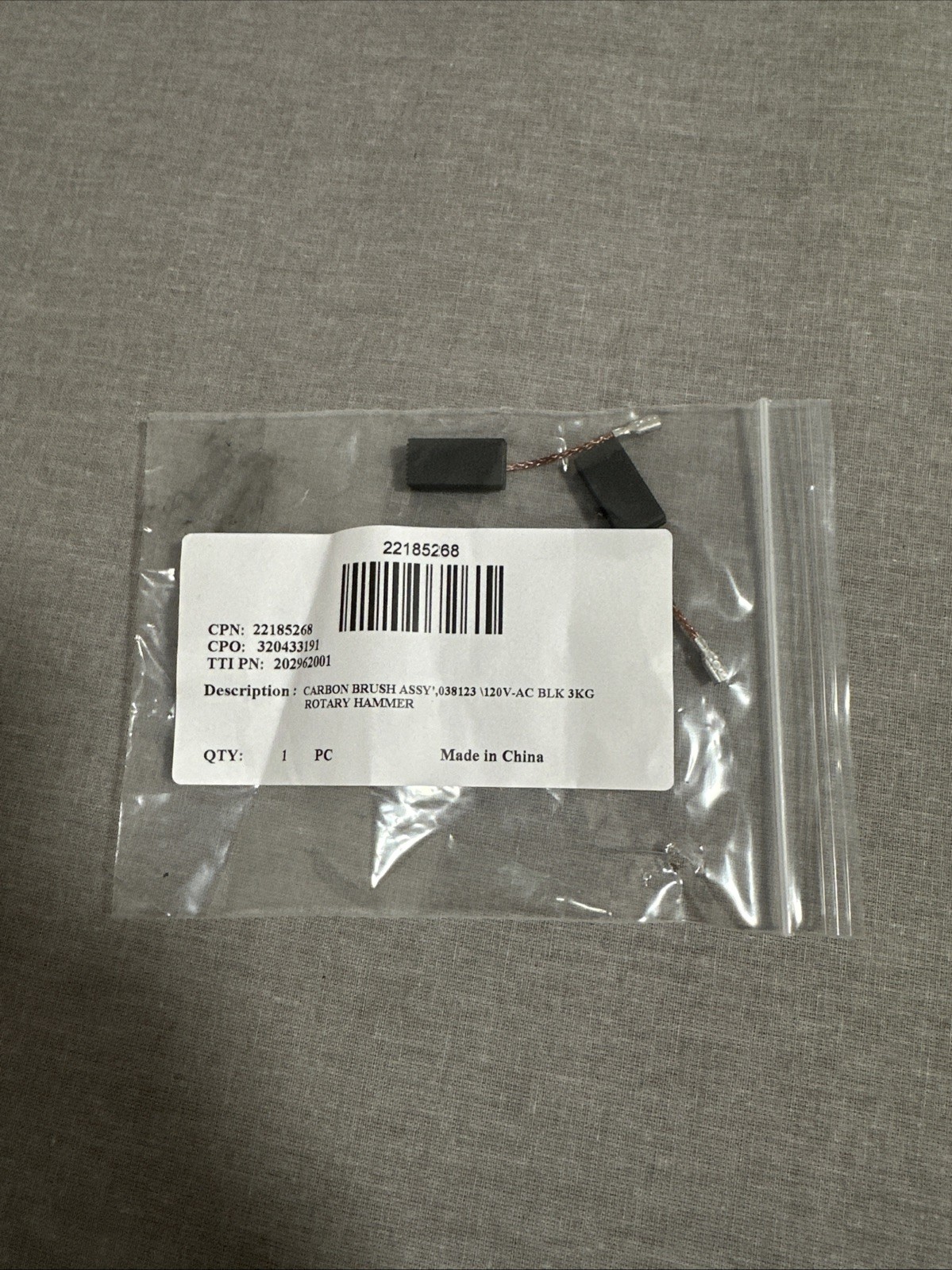 MILWAUKEE 22-18-5268 22185268 CARBON BRUSH SET FOR MODELS: 5268-21