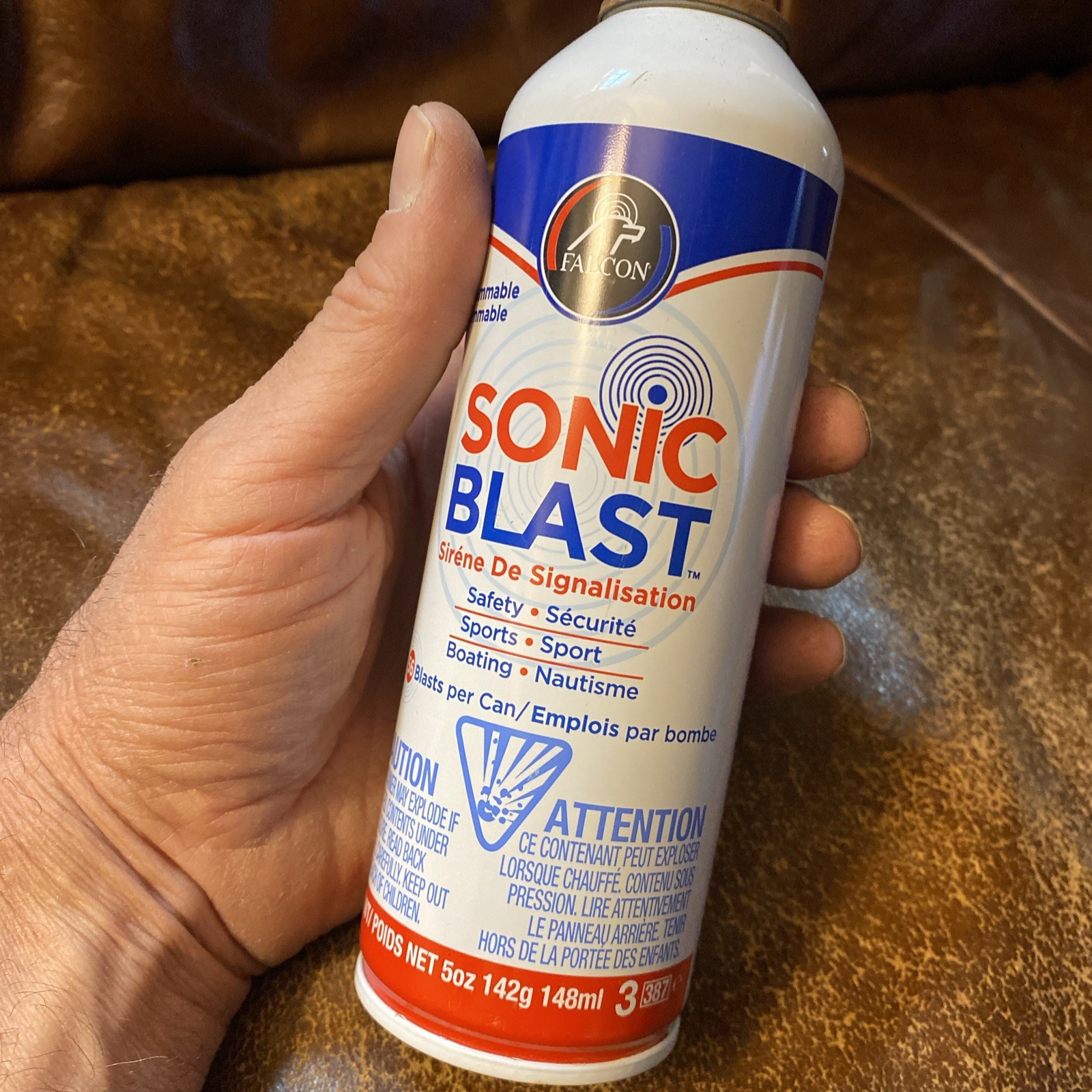 Falcon Sonic Blast Safety Horn Refill Canister 5 Oz. Fsb5r 120 Db Can Only