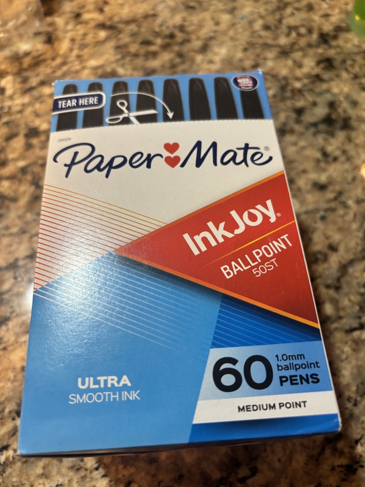Paper Mate Ink joy Ball Point Pens, Black Ink, 60 Pack