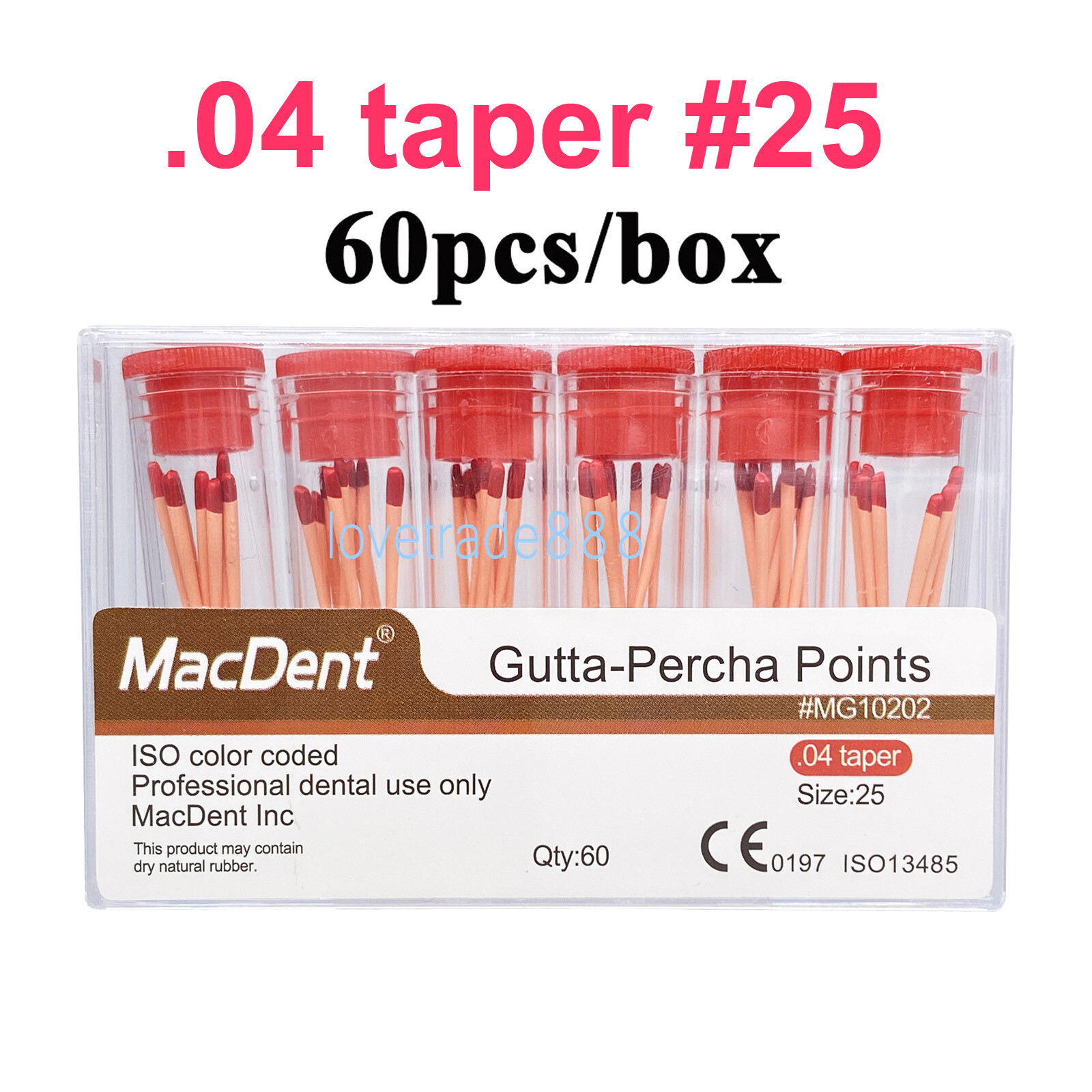MacDent Dental Endodontic Gutta Perch & Absorbent Paper Points Taper .02/04/06