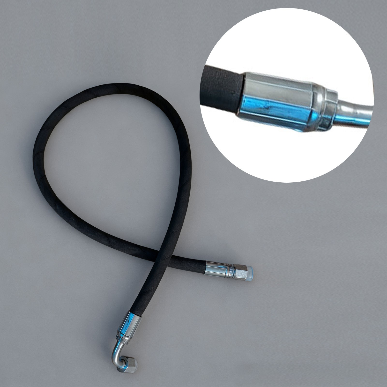 Agt Miva Chinese Mini Excavator Hydraulic Hose M14x1.5 X 36″ One End 90° One Str