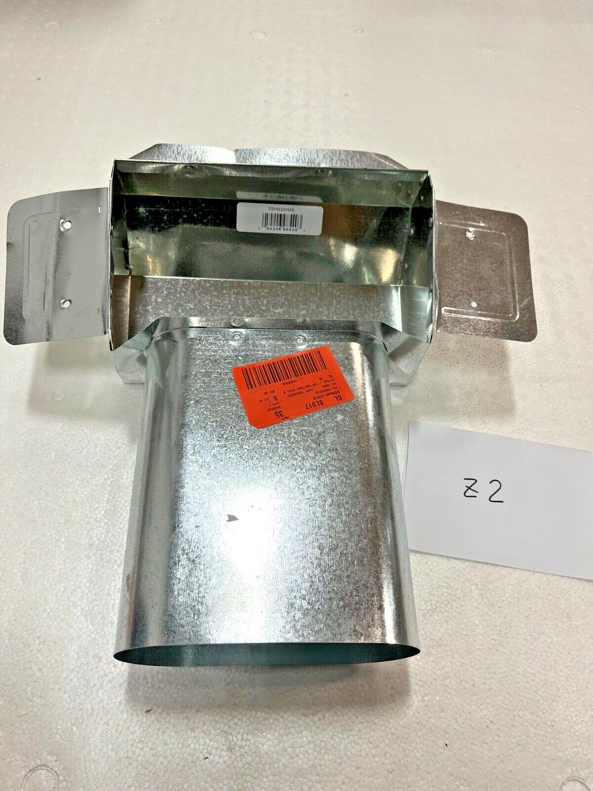 Master Flow 10 in. x 6 in. Rectangular Stack Head Model OSHW10X6X6 Location Z2