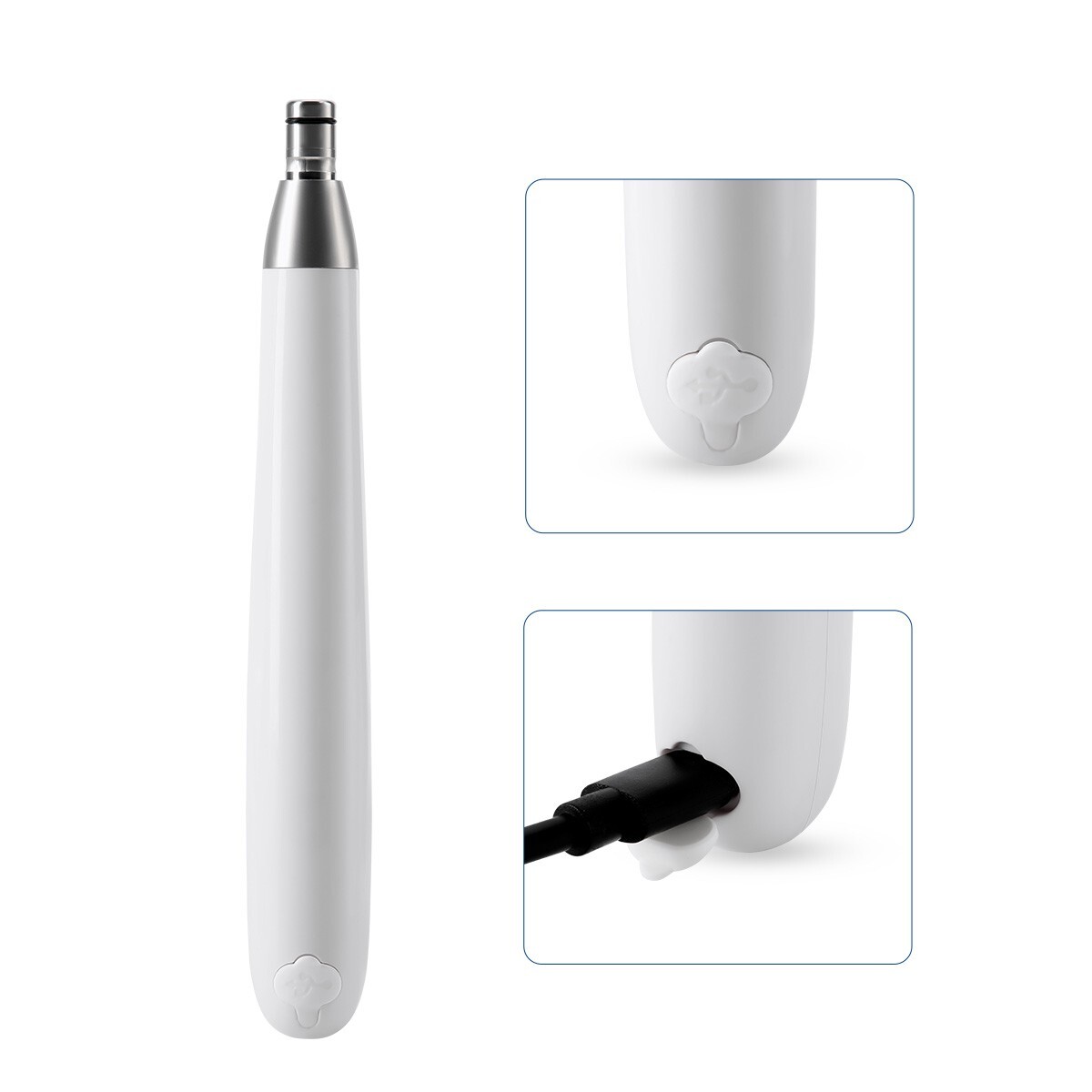 Cordless AZ Dental Electric Hygiene Prophy Handpiece 360° Swivel+2 Prophy Angles