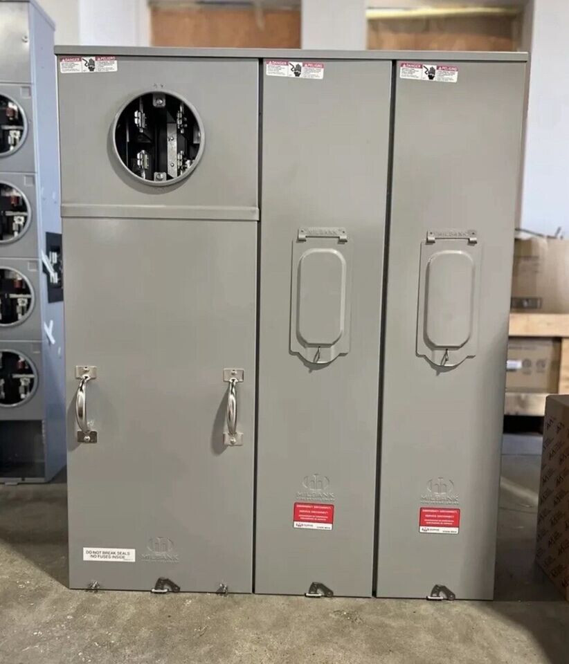 Milbank U6020-O-2/200 Meter Main W/Split Load 320A 4T Ring Type NEC 2020