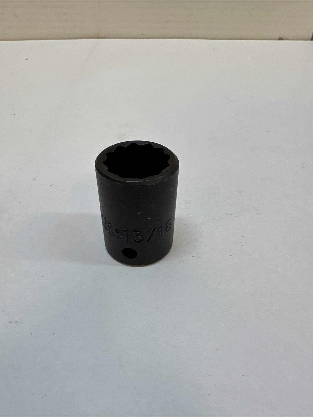 PROTO J7426 Impct Socket,Steel,Black Oxd,13/16 in 12pt