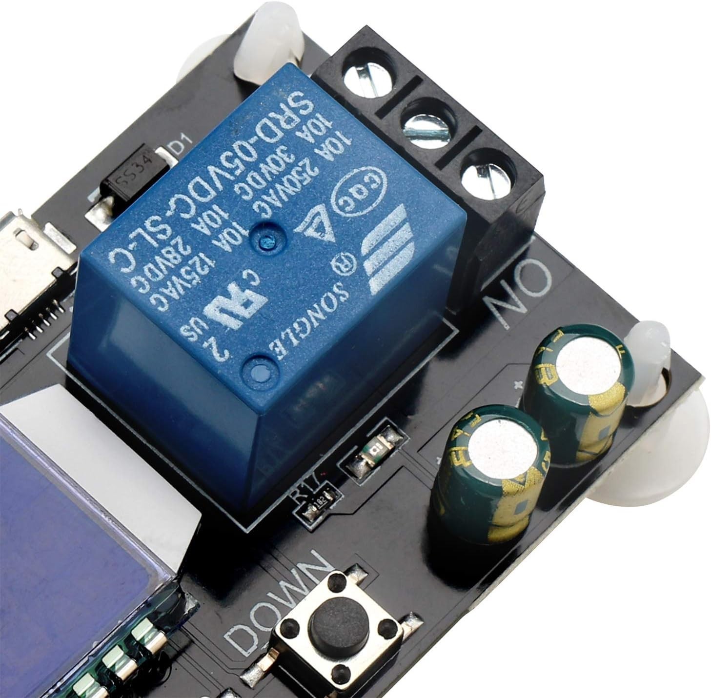 Time Delay Relay, DC 5V/12V/24V Timer Relay Delay-Off Cycle 0.01s-9999mins Ad…