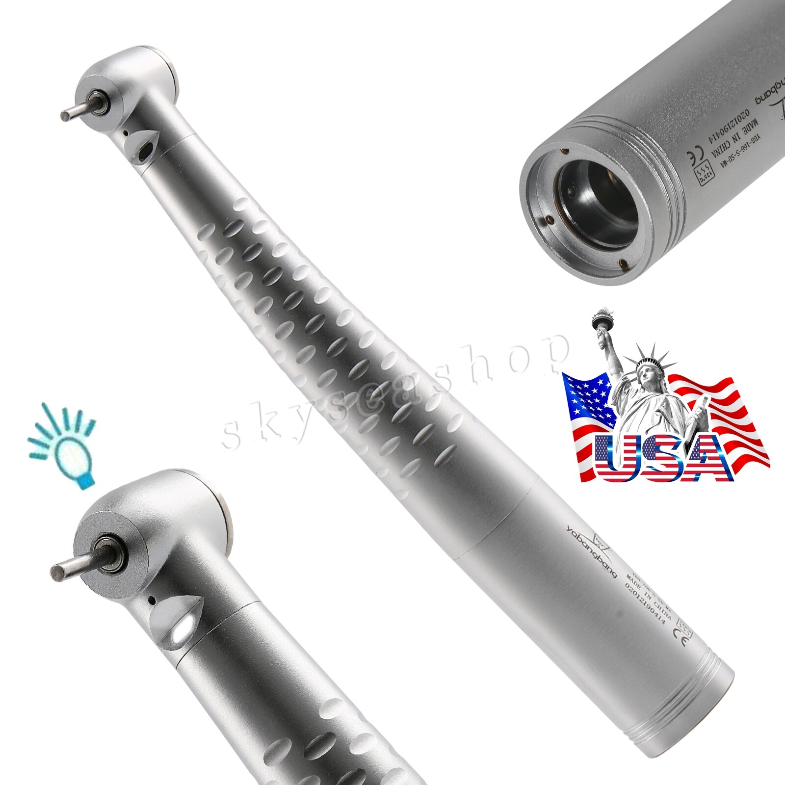 Dental (Fiber Optic LED E-generator) High Speed Handpiece 2/4/6H PDM