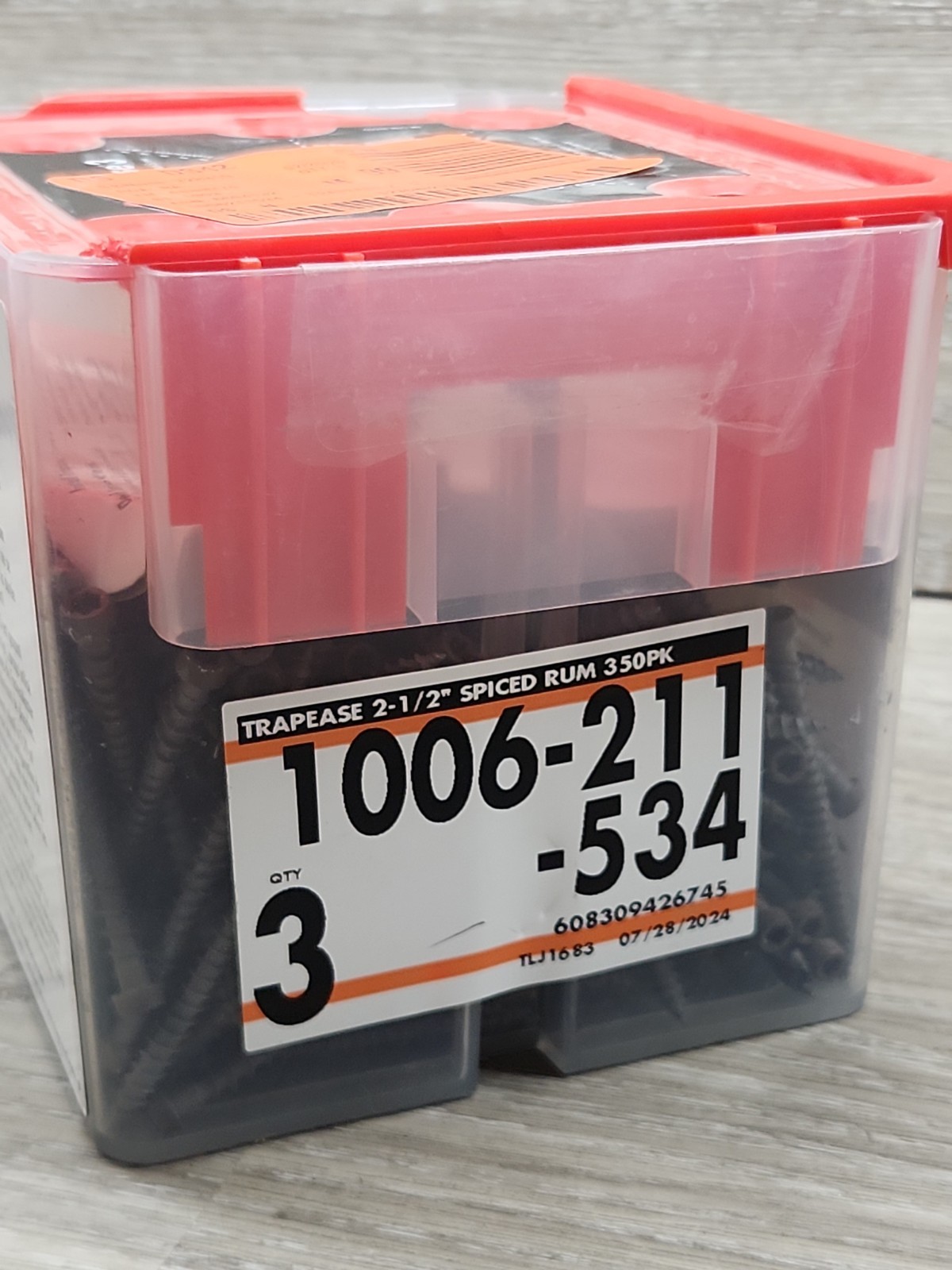 FastenMaster TrapEase 3 2-1/2 in. Torx Composite Head SPICED RUM/COASTAL 325pcs