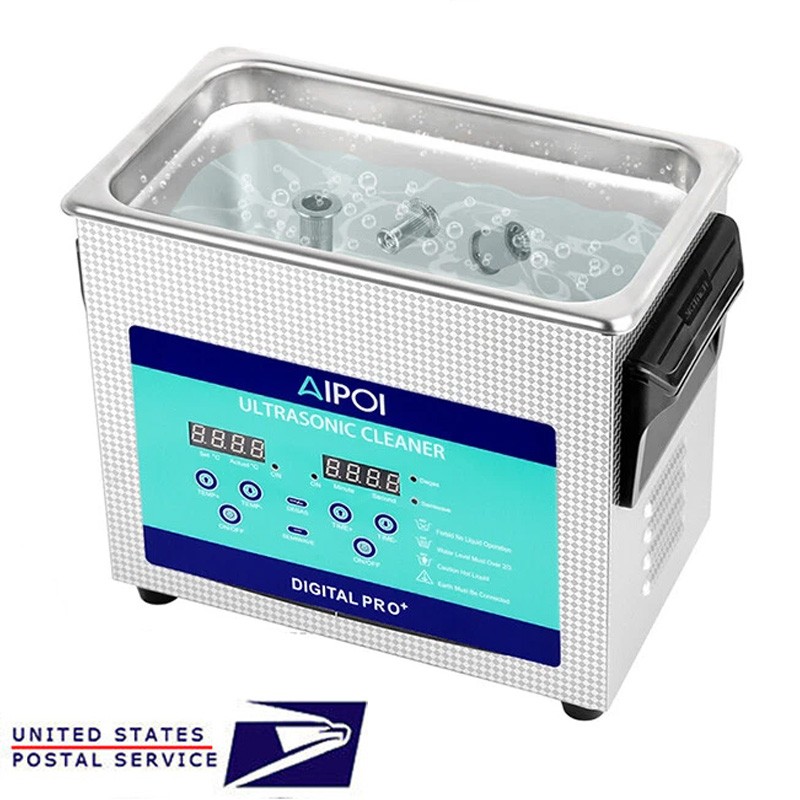 AIPOI 3.2L Ultrasonic Cleaner with Timer Heating Machine Digital Sonic Cleaner