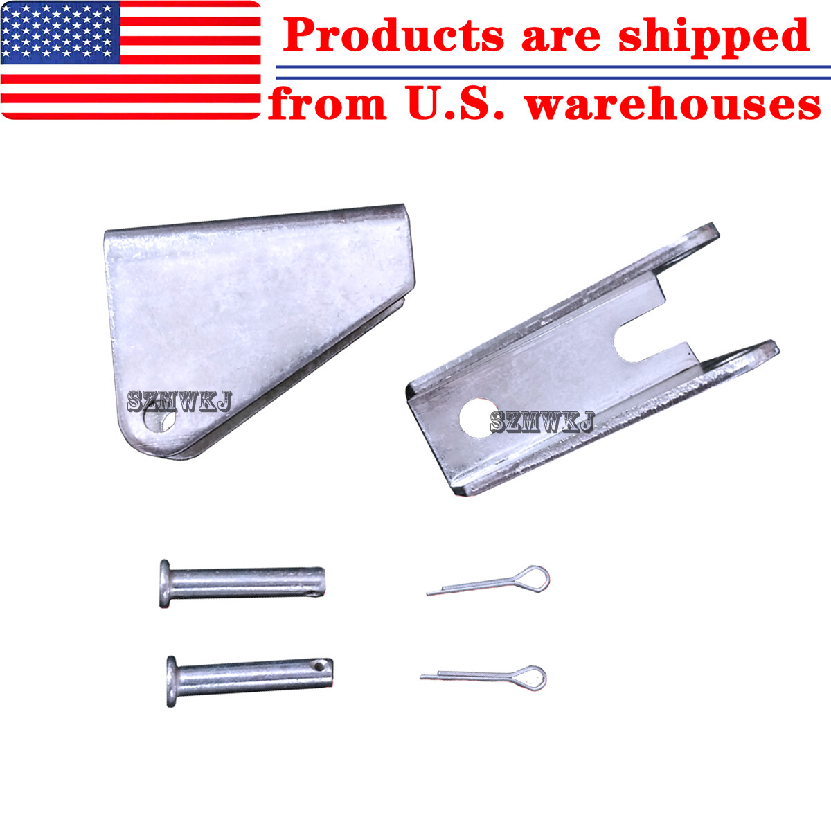 A Pair of 2 Mount Mounting Brackets for 12V/24V Heavy Duty DC Linear Actuator IG