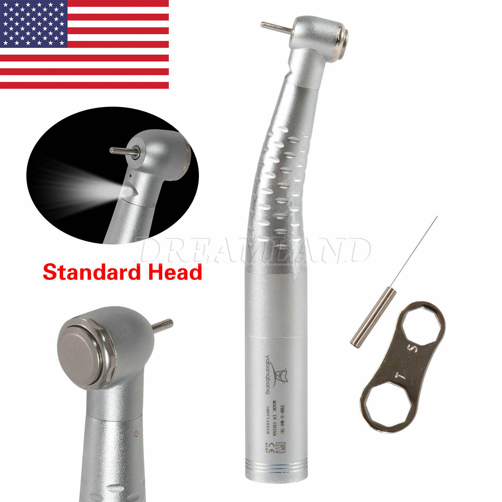 Dental Fiber Optic Handpiece High Speed with LED Quick Coupler 4/6Hole U-S