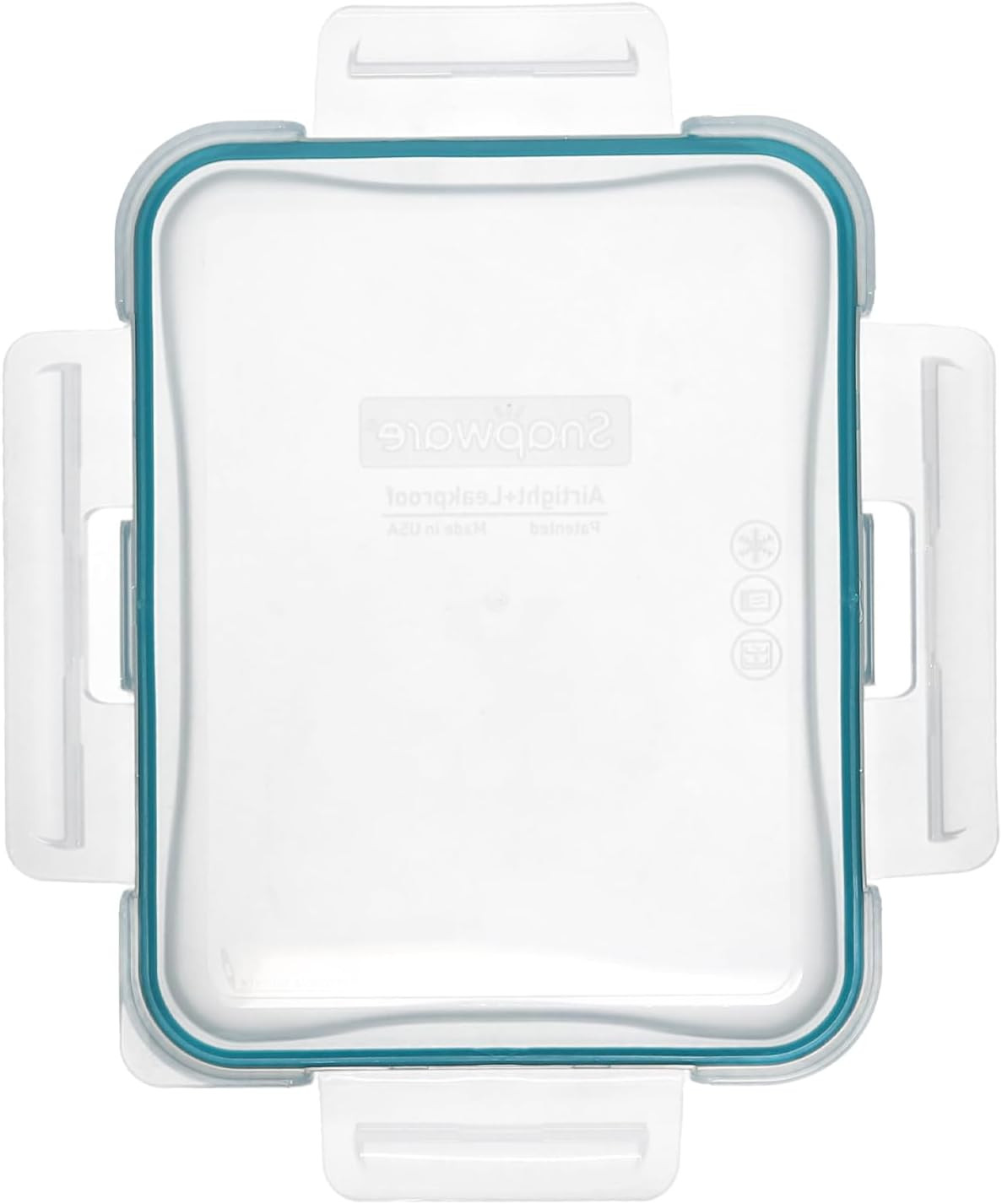 7211R-PC 6-Cup Clear Lid with Juniper Green Gasket – Made in USA | Bpa-Free Plas