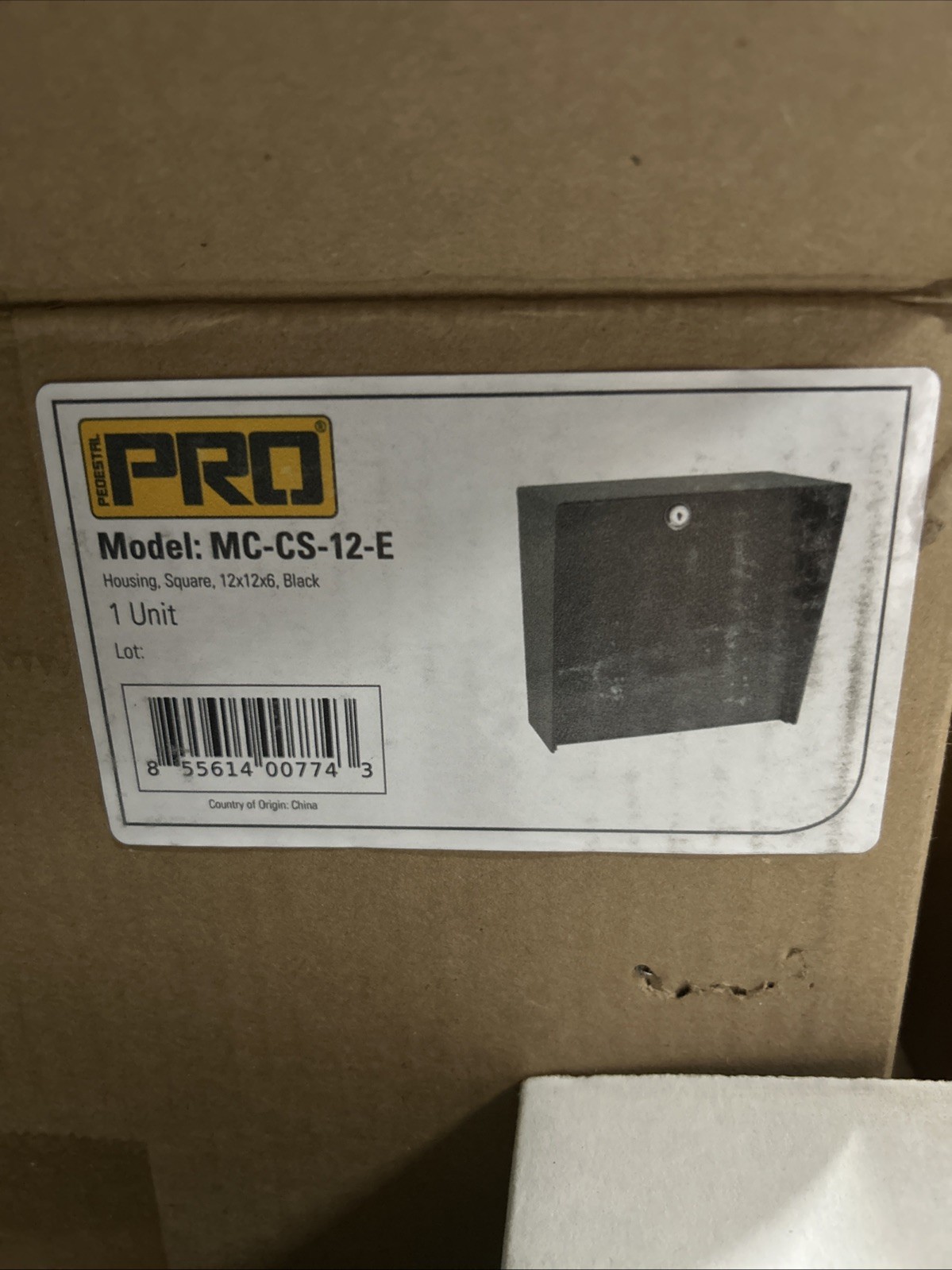 Pedestal Pro Mc-Cs-12-E Outdoor Housing,12″H,12″