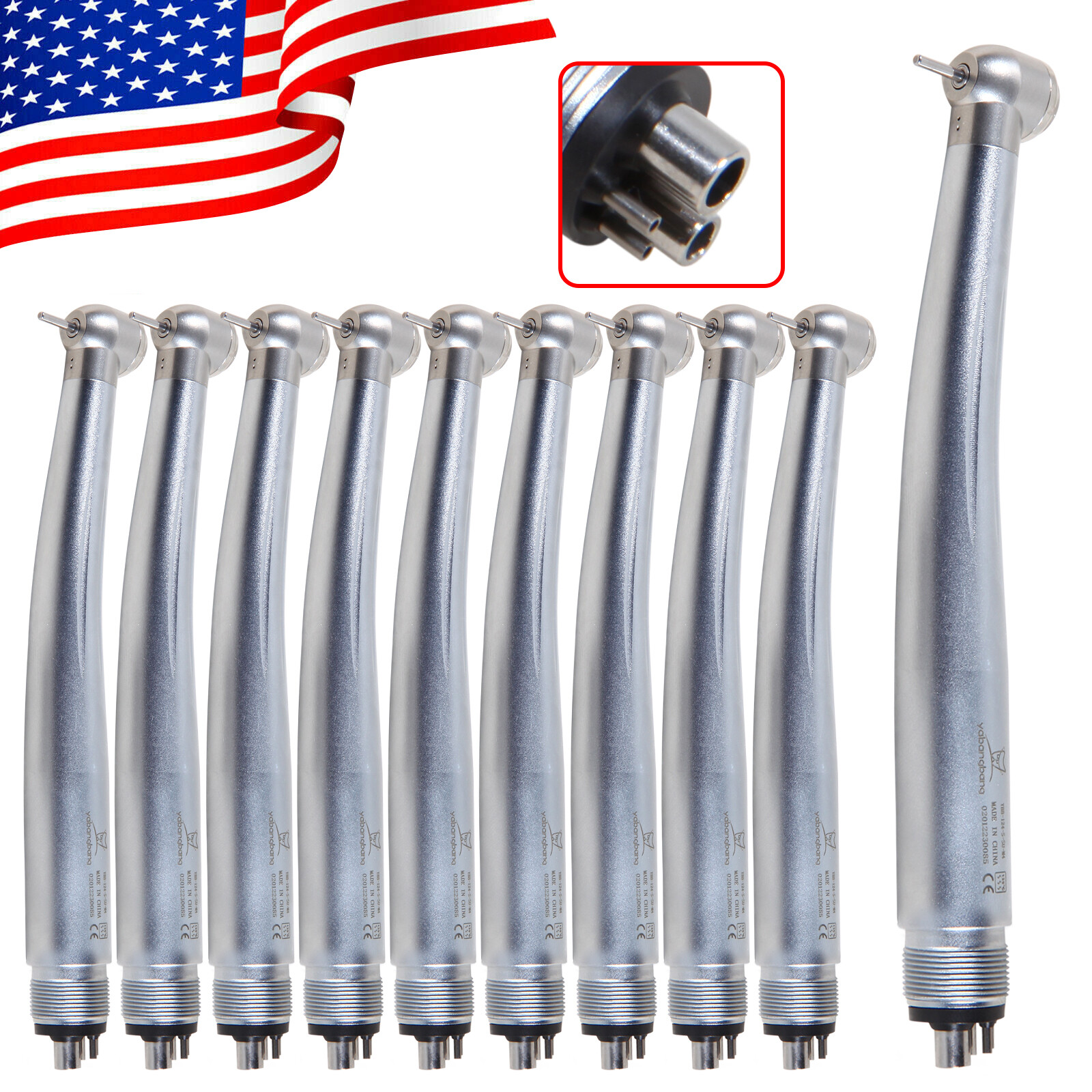 1-10 NSK Pana Max Style Dental High Speed Turbine Handpiece Push 4 Hole YBA4