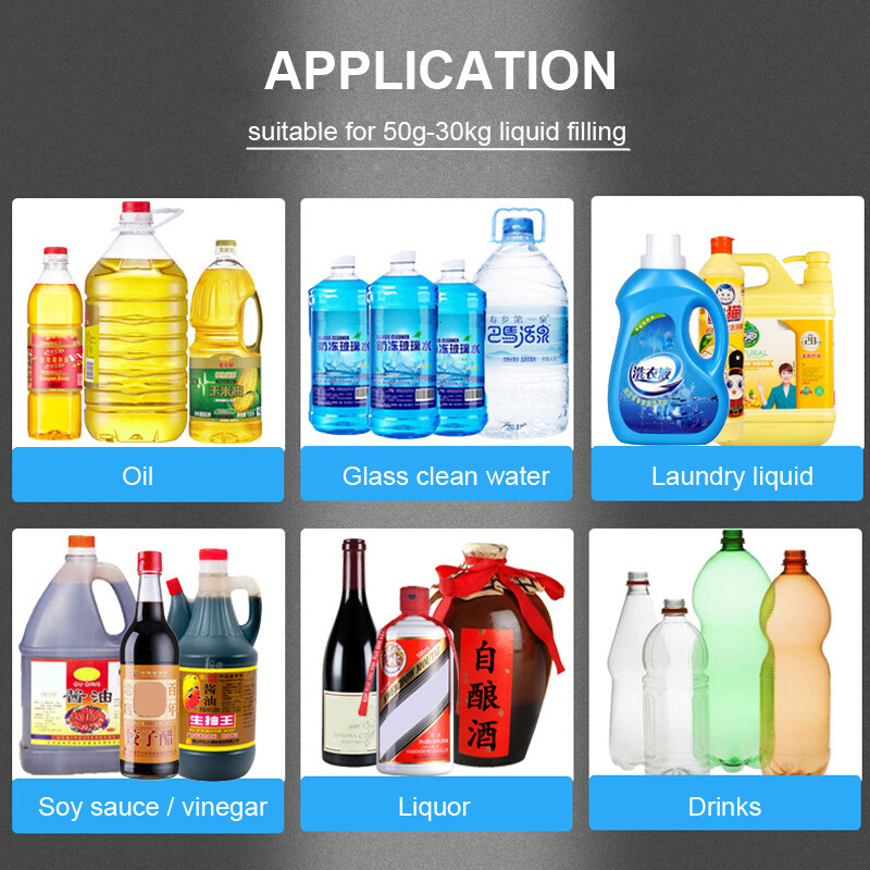 50g-30kg Large Flow Auto Weighing Quantitative Liquid Filling Machine 36L/min