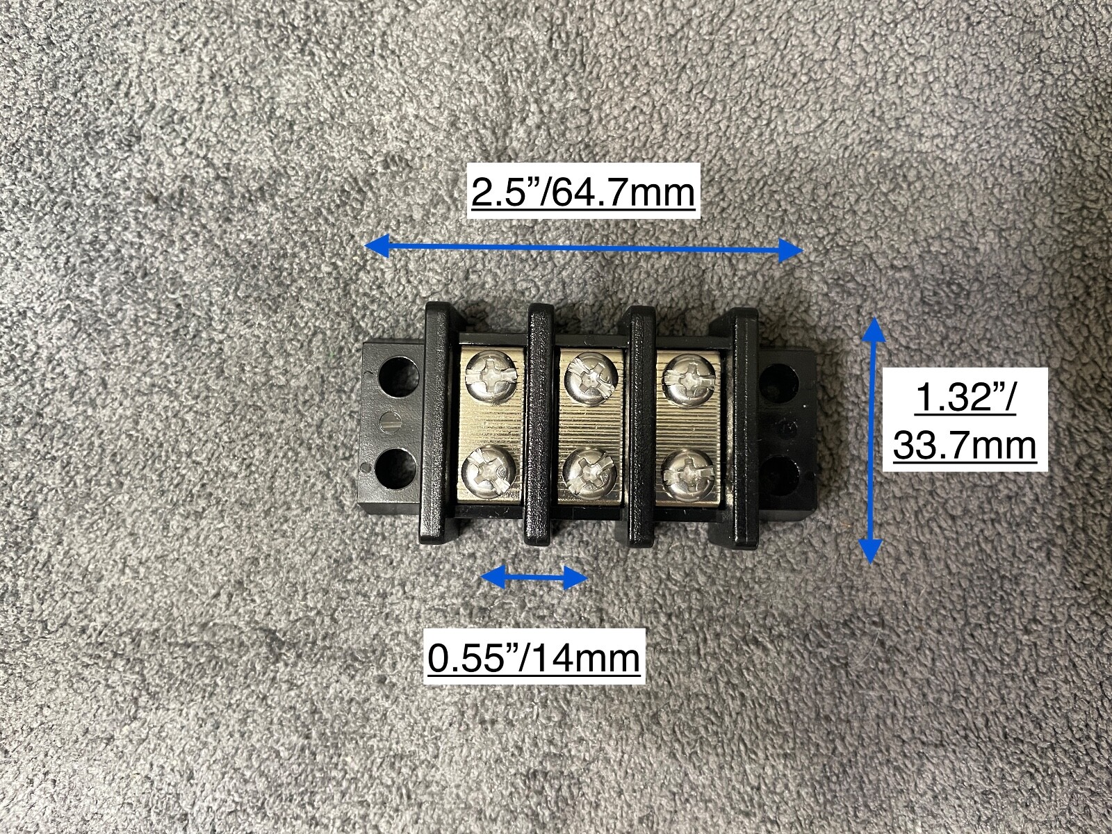 UL Marine Terminal Block 2/3/4/6/10 Gang Stainless Screw 600V 30A 22-10AWG 14mm