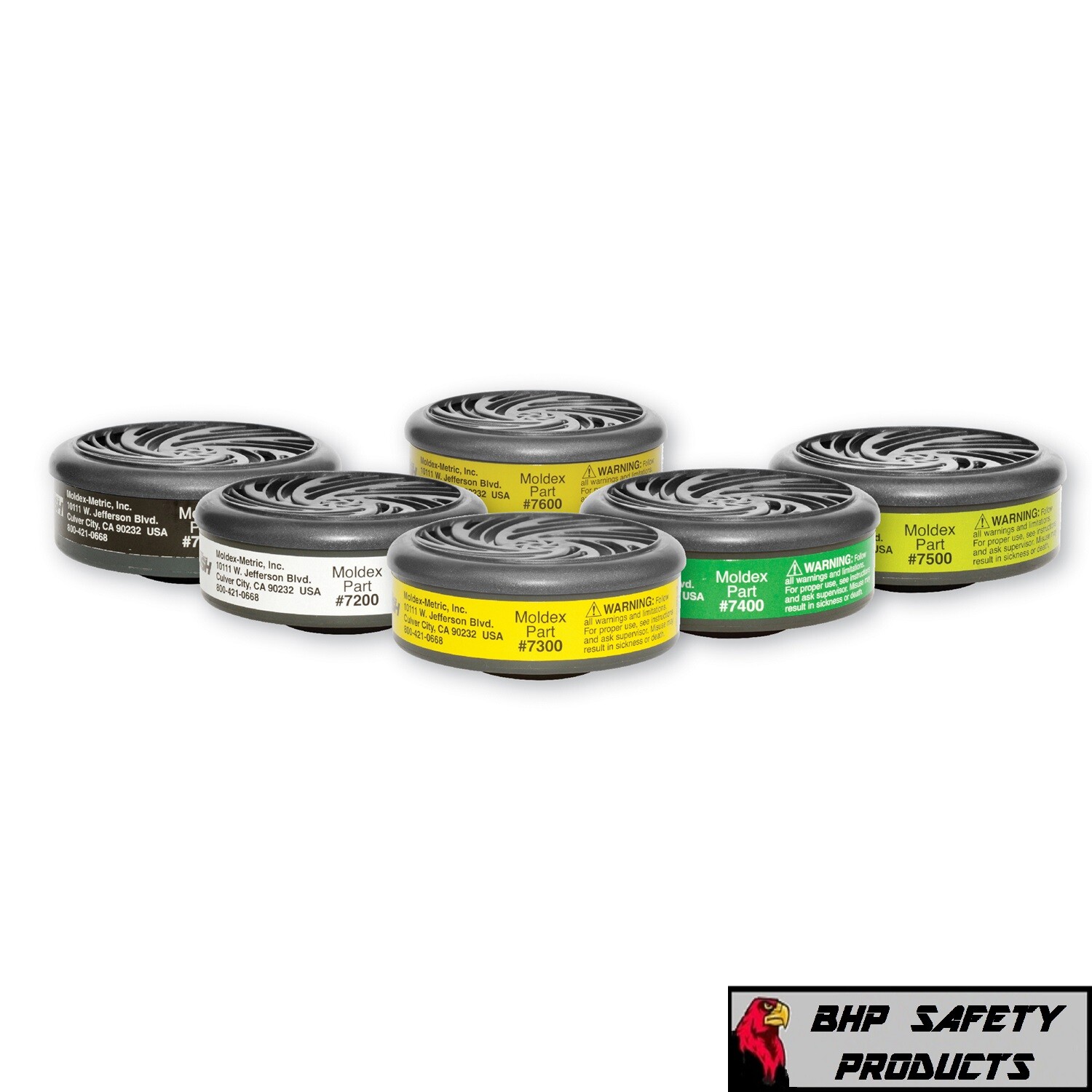 Moldex Respirator Replacement Cartridges and Filters for Half Mask and Full Face