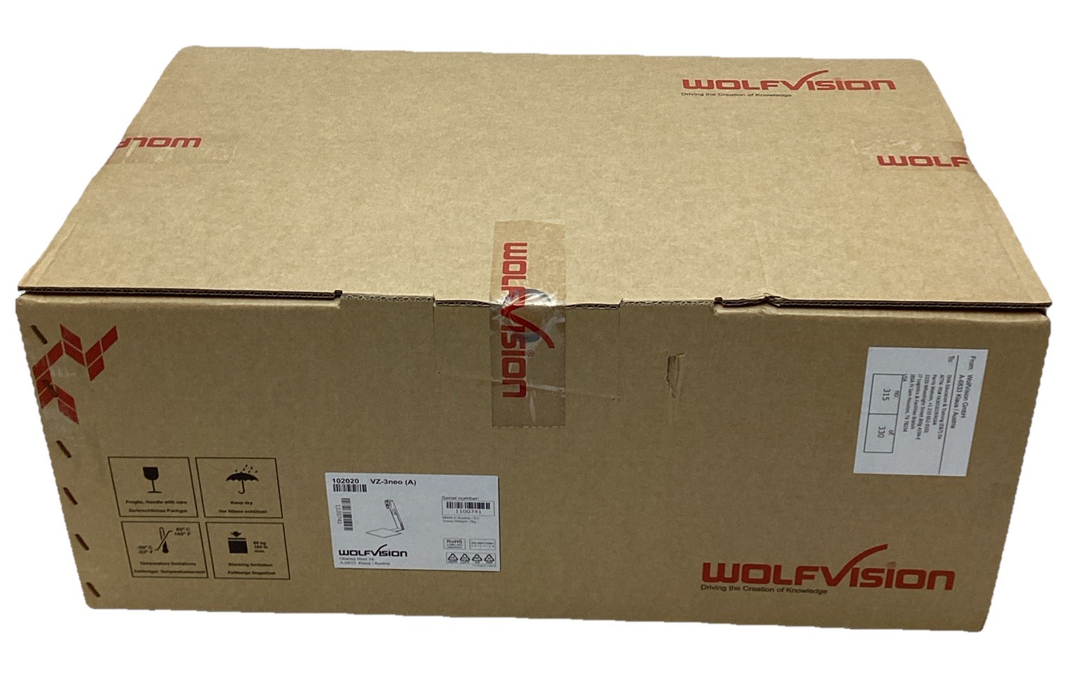 WolfVision VZ-3neo (A) LED Document Camera – 1080p 12× Zoom HDMI