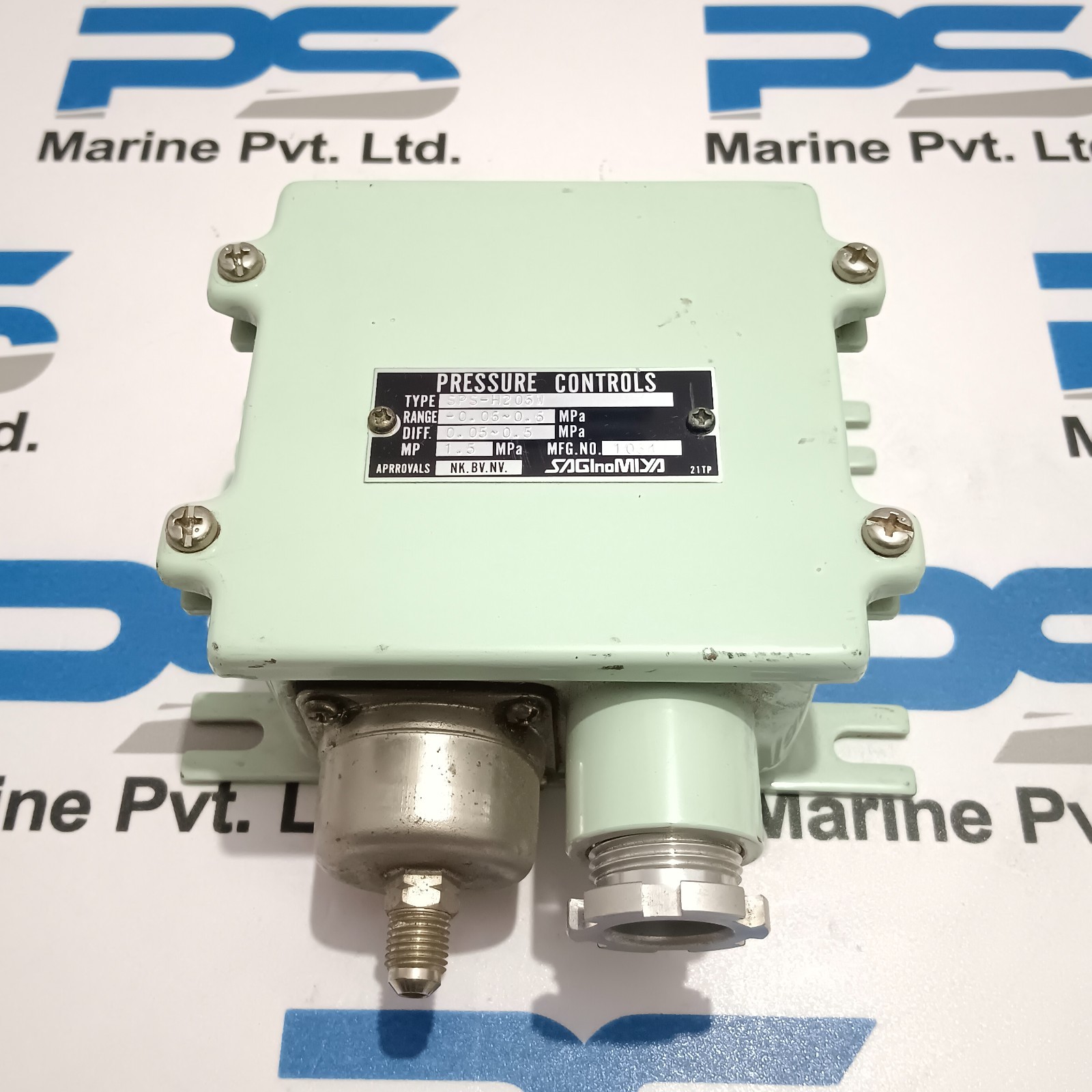 SAGINOMIYA SPS-H206W PRESSURE SWITCH Range : -0.06~0.6MPa