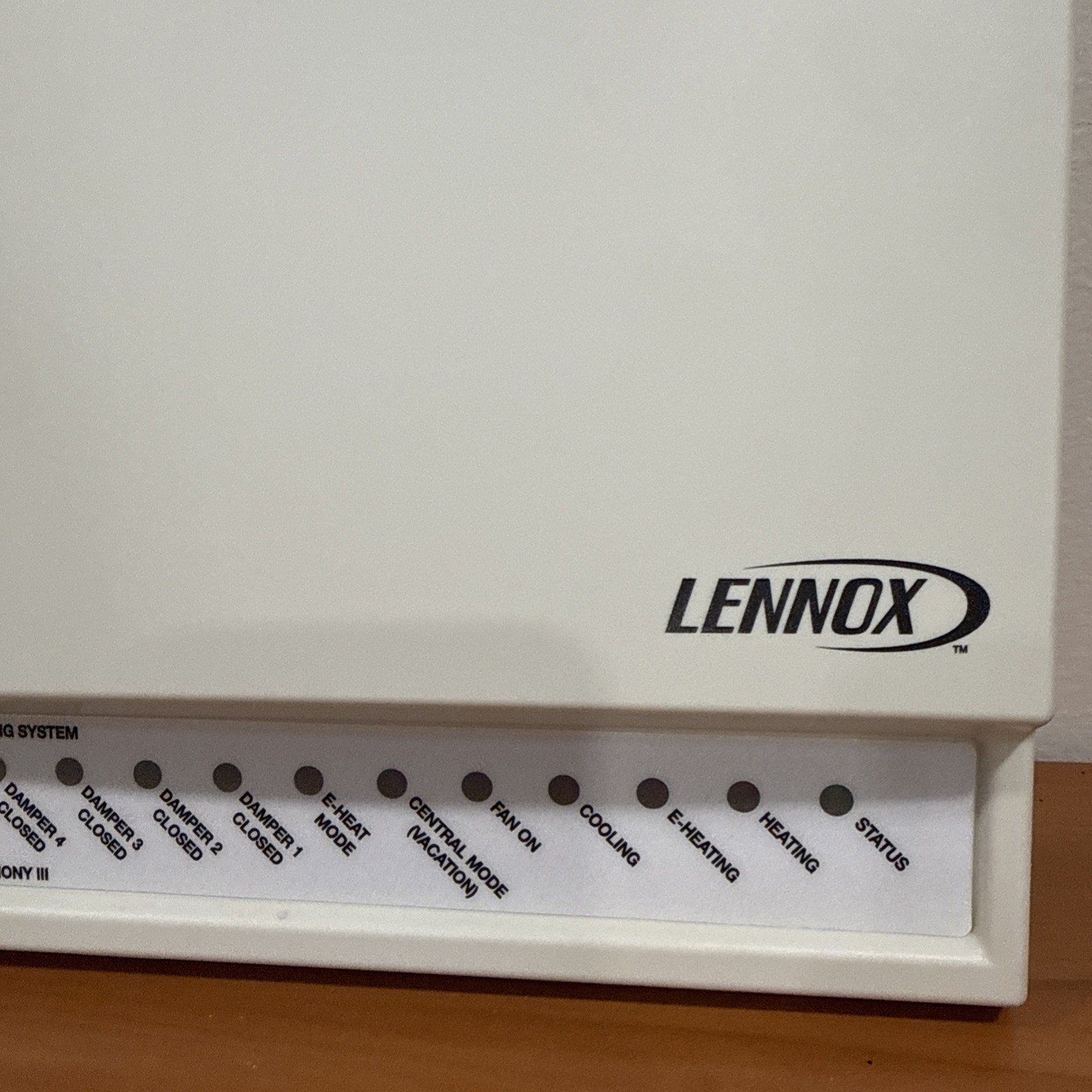 Lennox X9953 Harmony III Zone Control Panel Harmony 3