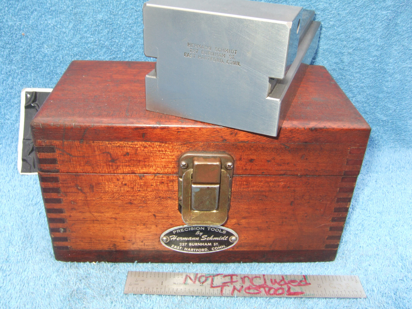 HERMANN SCHMIDT USED V0-4WOH GRIND VISE CASE&WRENCH TOOLMAKER MACHINIST INSPECT