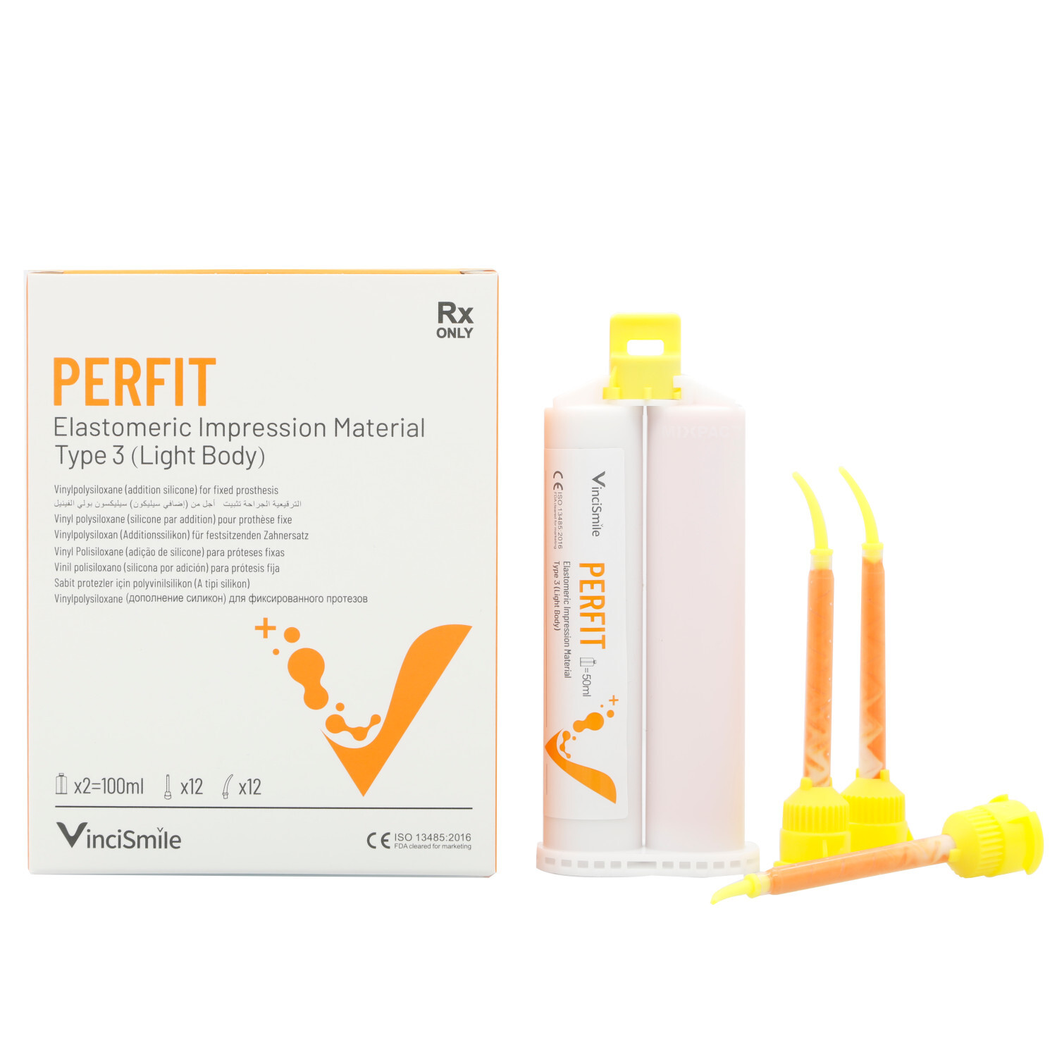 Dental Crown & Bridge Impression Material Light Body 2*50ML – Fast / Normal Set
