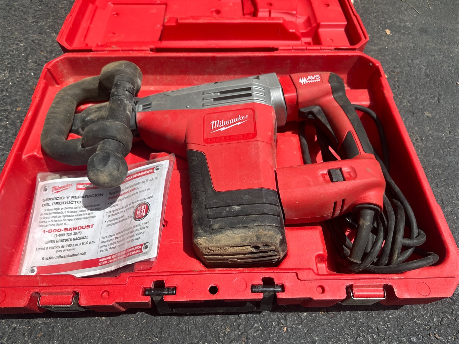 Milwaukee 5446-21 Corded SDS-Max Demolition Hammer for Demo with Case and Handle