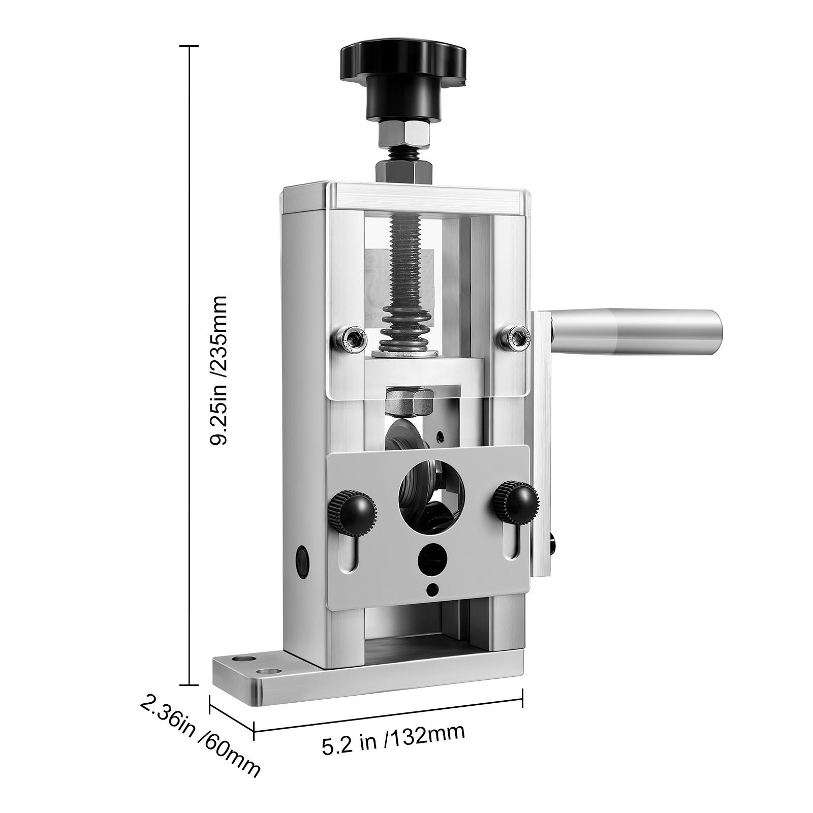 Manual Wire Stripping Machine, 0.06-1 in, Copper Stripper with Hand Crank