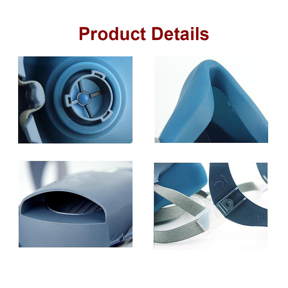 7 IN 1 Half Face Mask for 6200 / 7502 Gas Painting Spray Protection Respirator