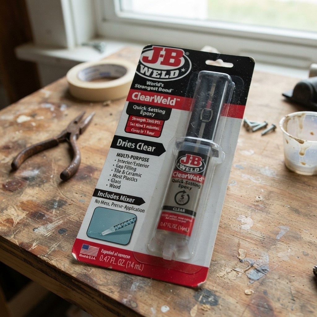 ClearWeld Quick Set 5-Minute Epoxy – Water-Resistant with High Tensile Strength