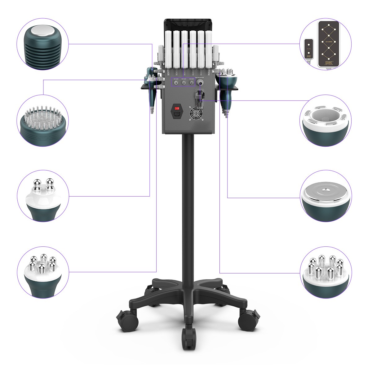 Pro 9 in 1 Beauty Machine for Body Massage Facial Care Skin Lifting Lost Weig87