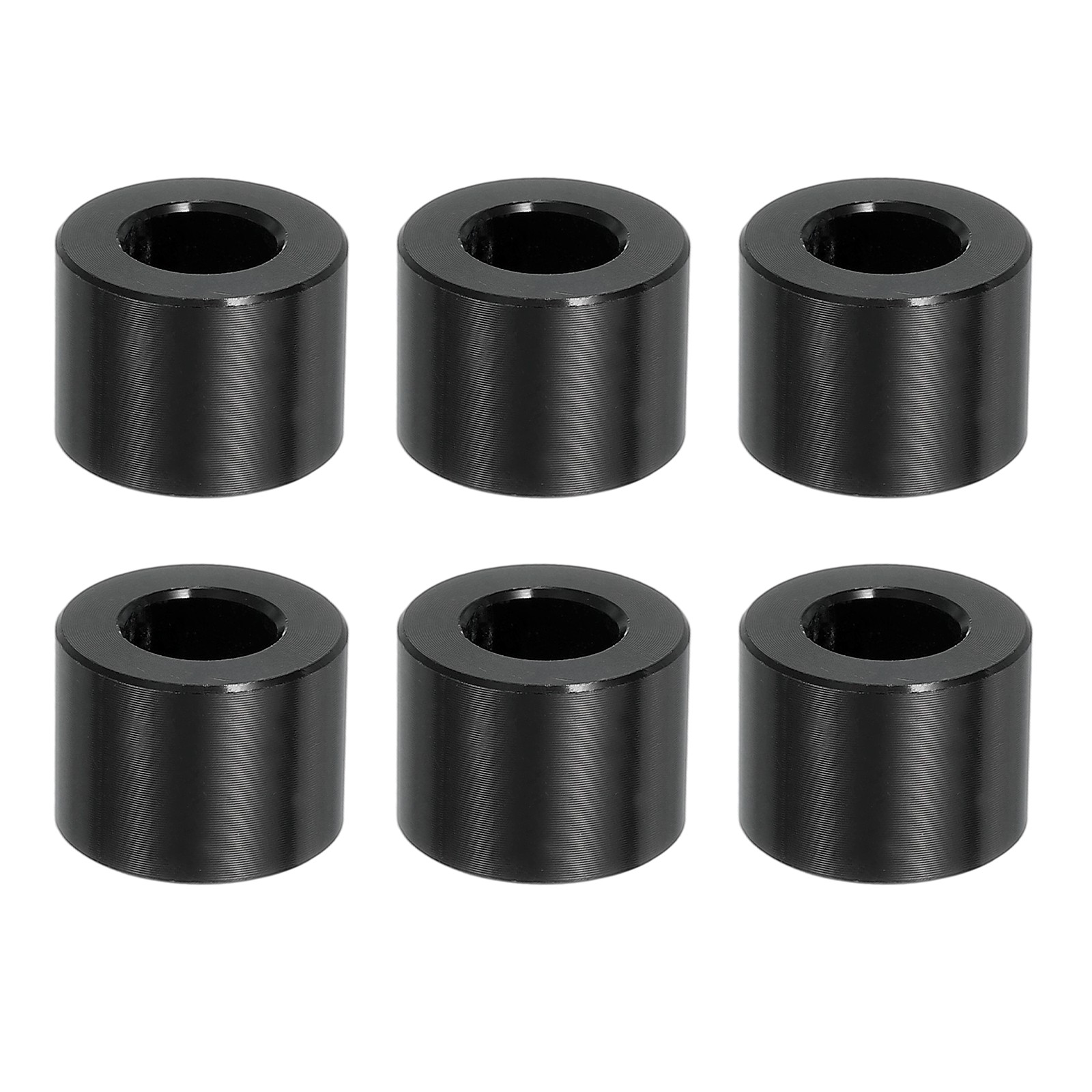 6PCS Aluminum Spacers, 3/8 x 3/4 Metal Spacers Aluminum 9/16 L, Black